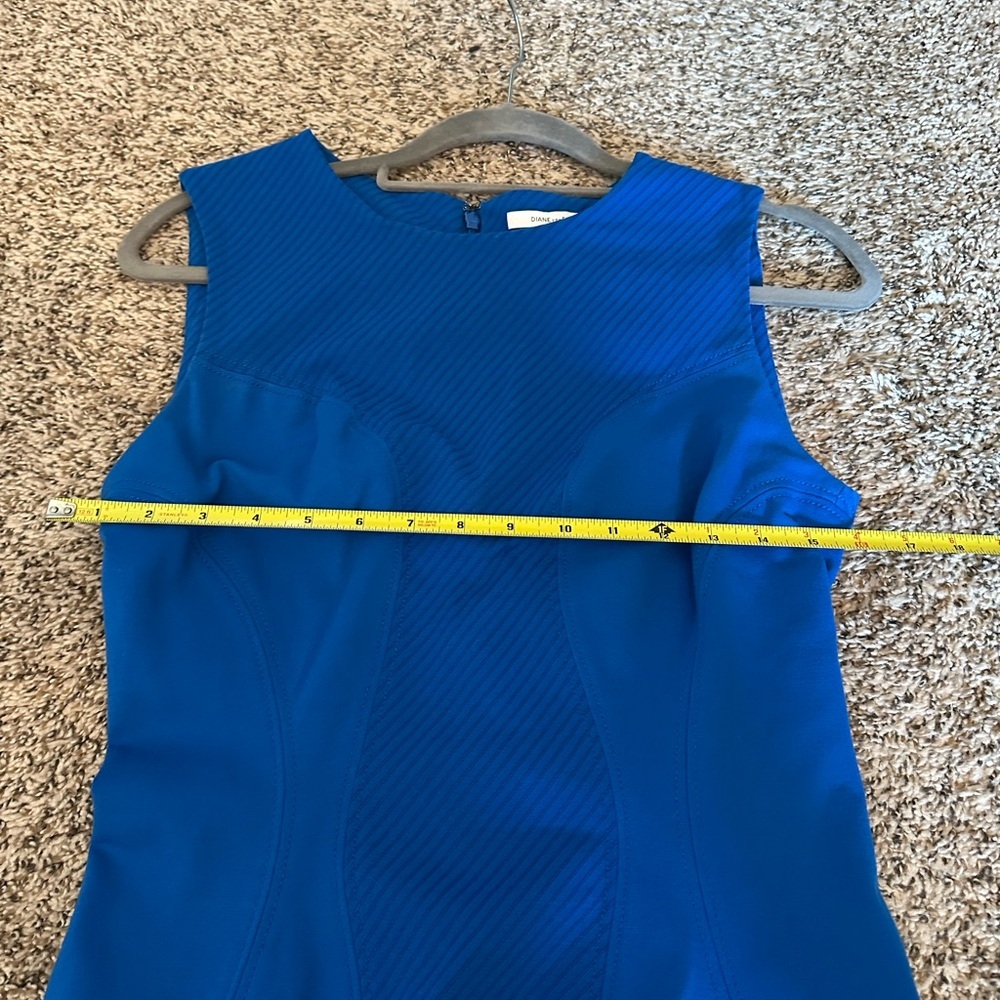 Diane Von Furstenberg Blue‎ Sleeveless Dress - Picture 8 of 15
